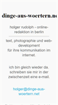 Mobile Screenshot of dinge-aus-woertern.net